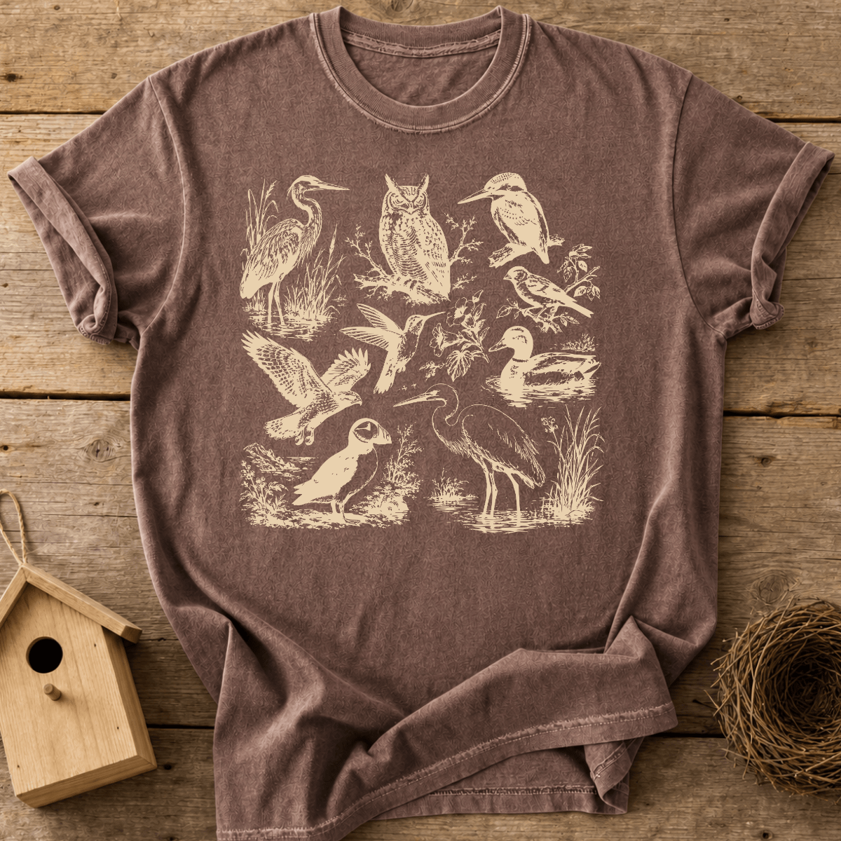 Vintage Bird Study T-Shirt