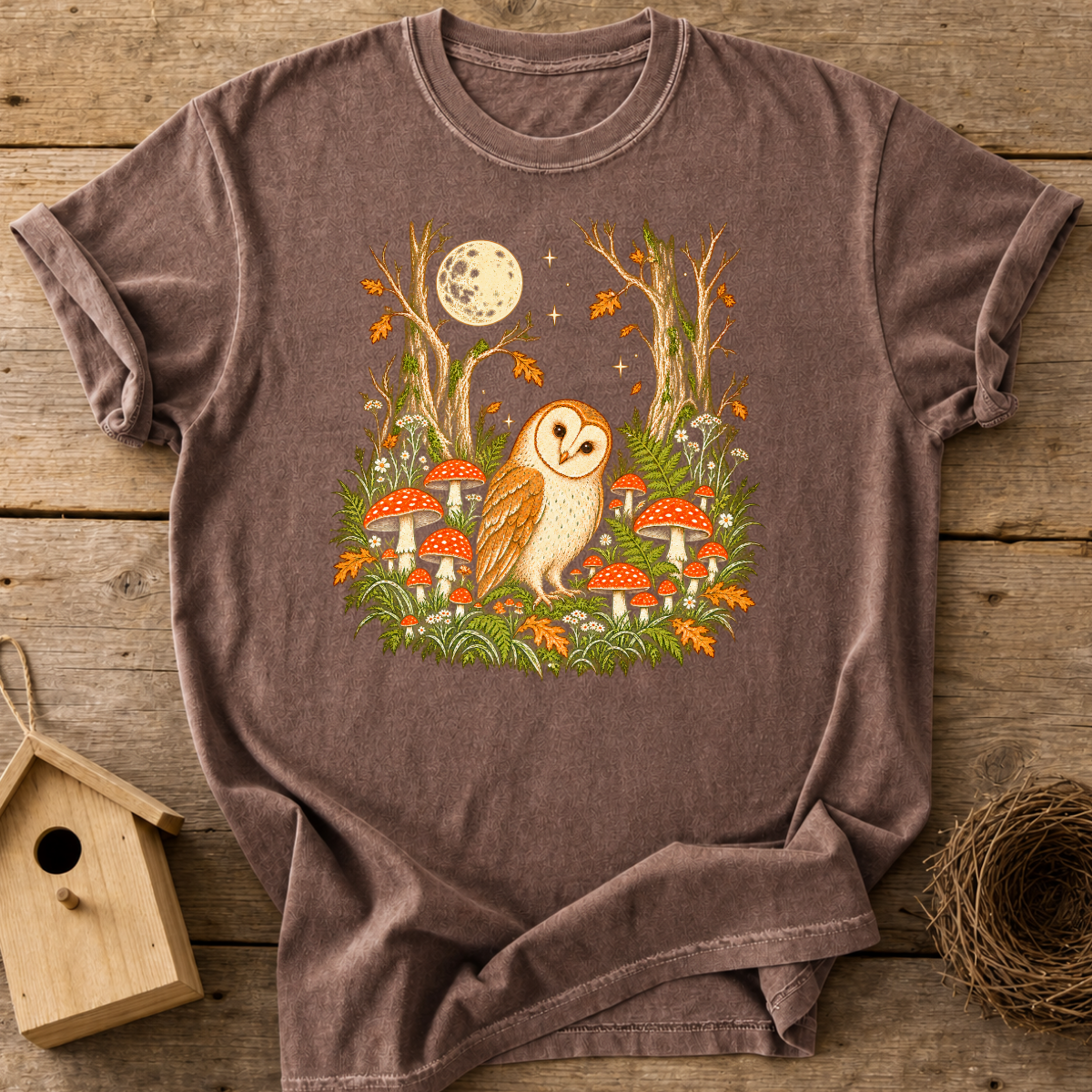 Barn Owl Forest T-Shirt