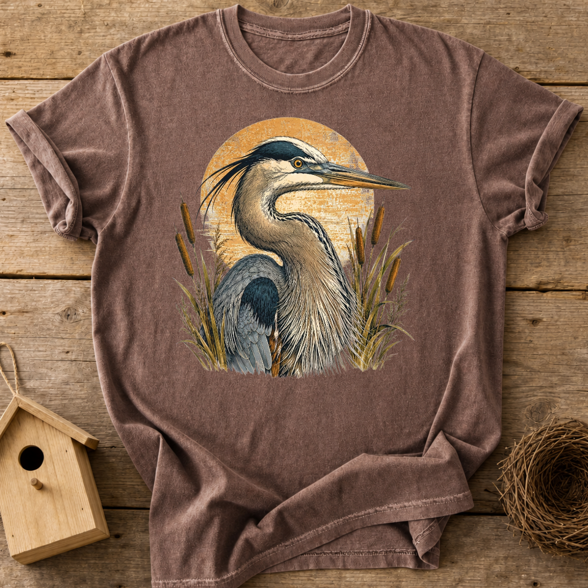 Heron Sunset T-Shirt