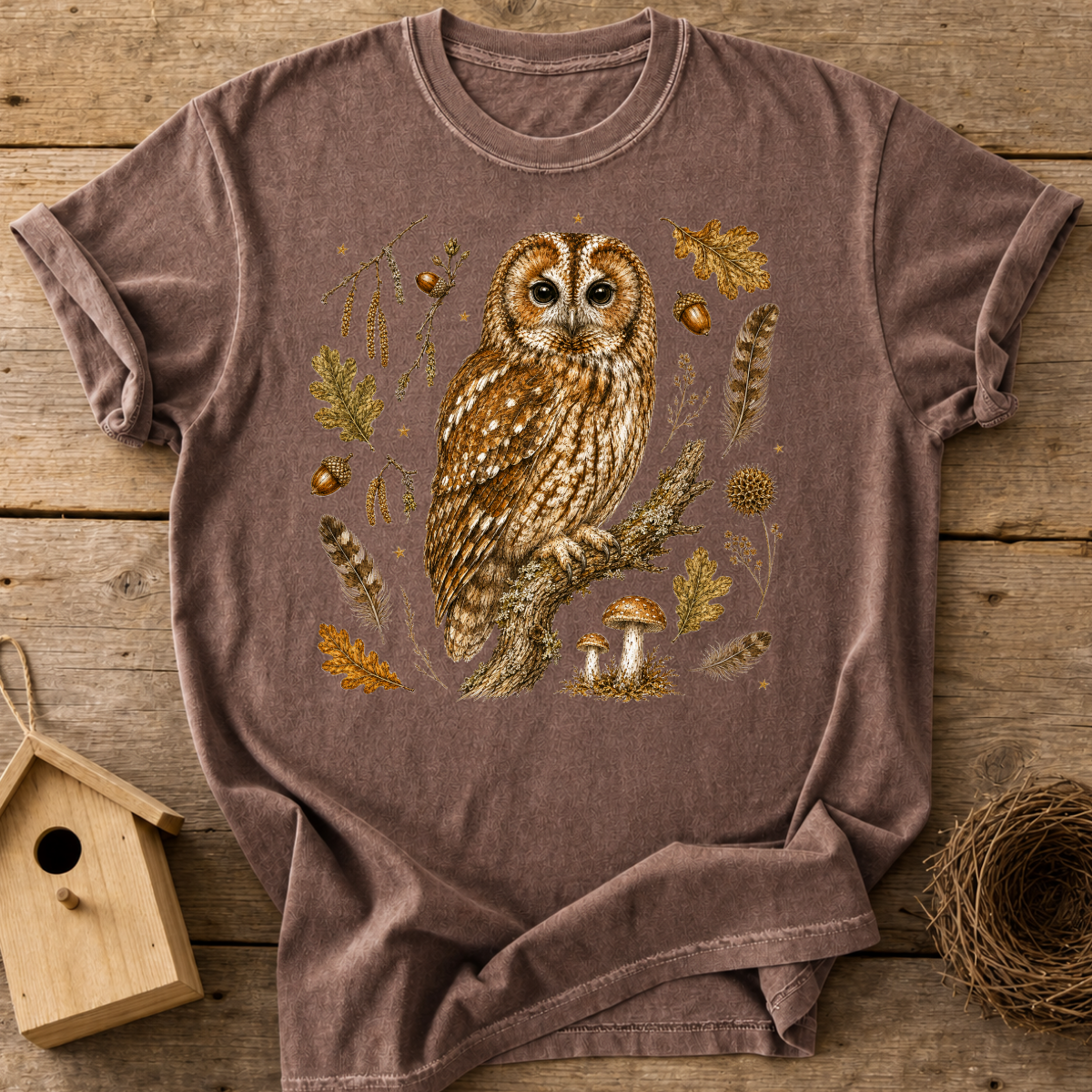 Tawny Owl Woodland T-Shirt