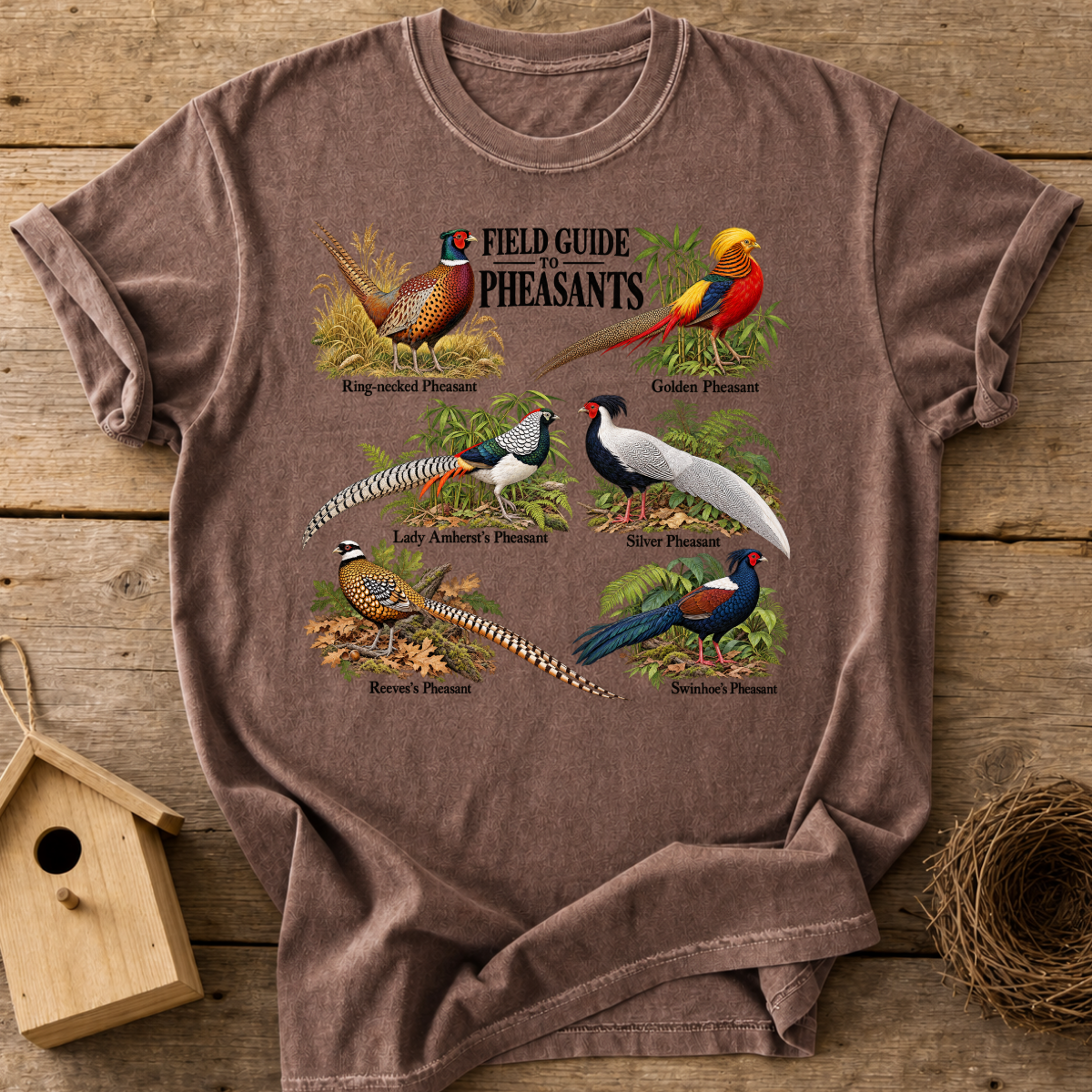 Pheasant Field Guide T-Shirt