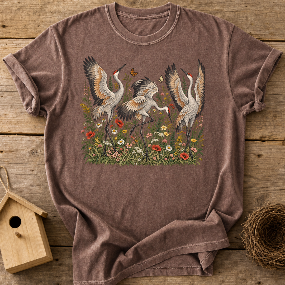 Wildflower Cranes T-Shirt