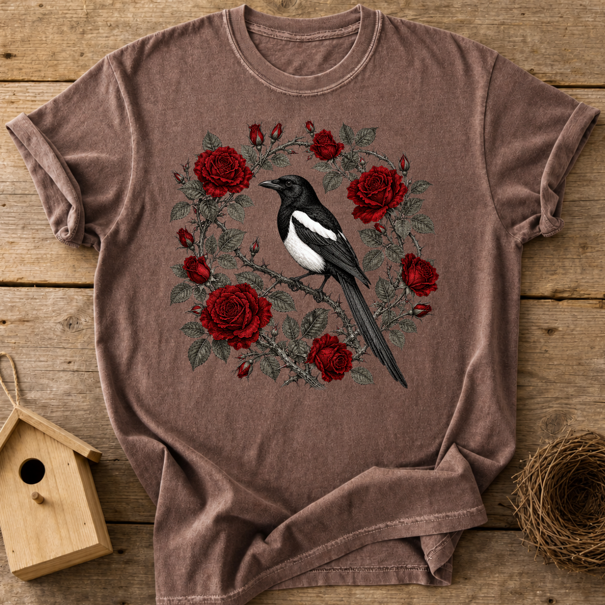 Magpie Roses T-Shirt