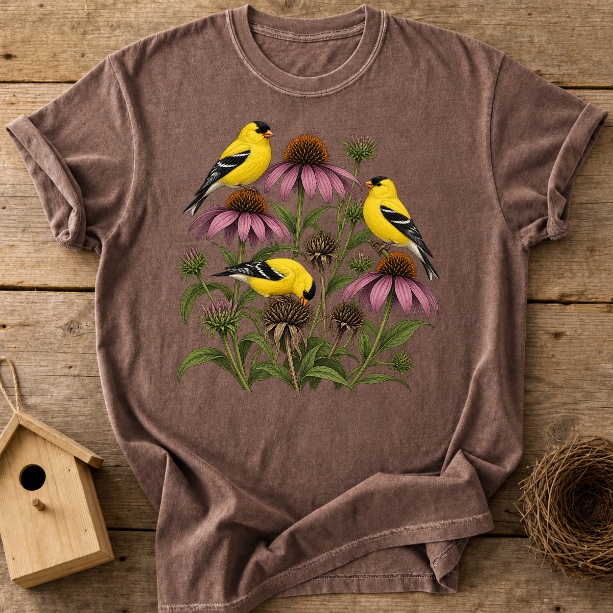 Goldfinch Garden T-Shirt