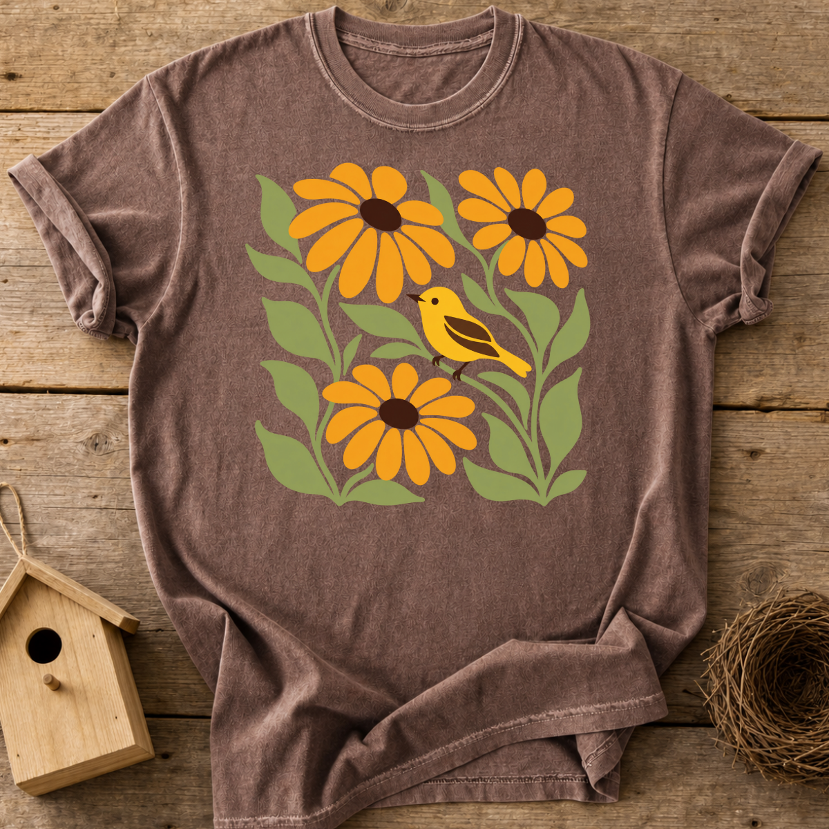 Goldfinch Garden T-Shirt