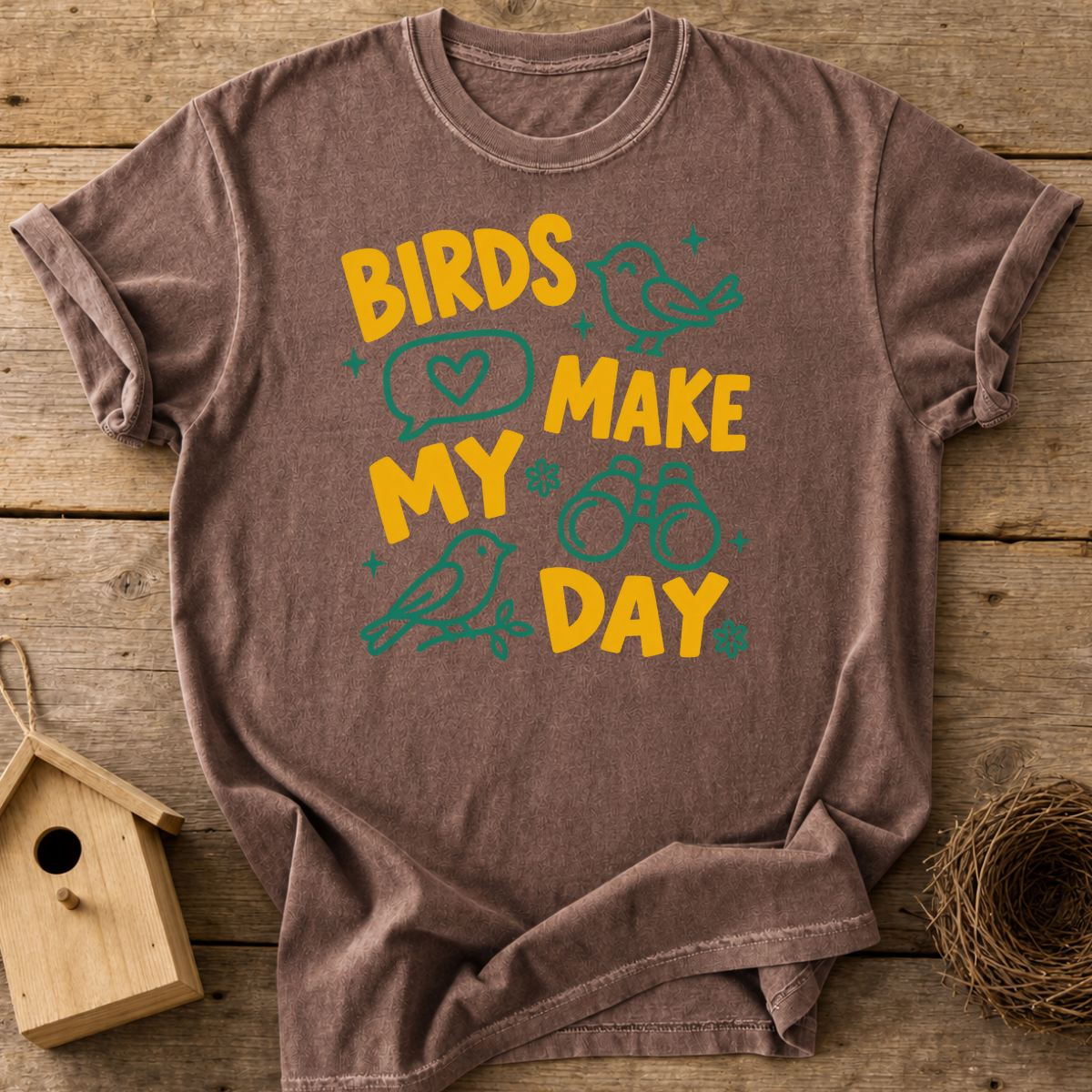 Birds Make My Day T-Shirt