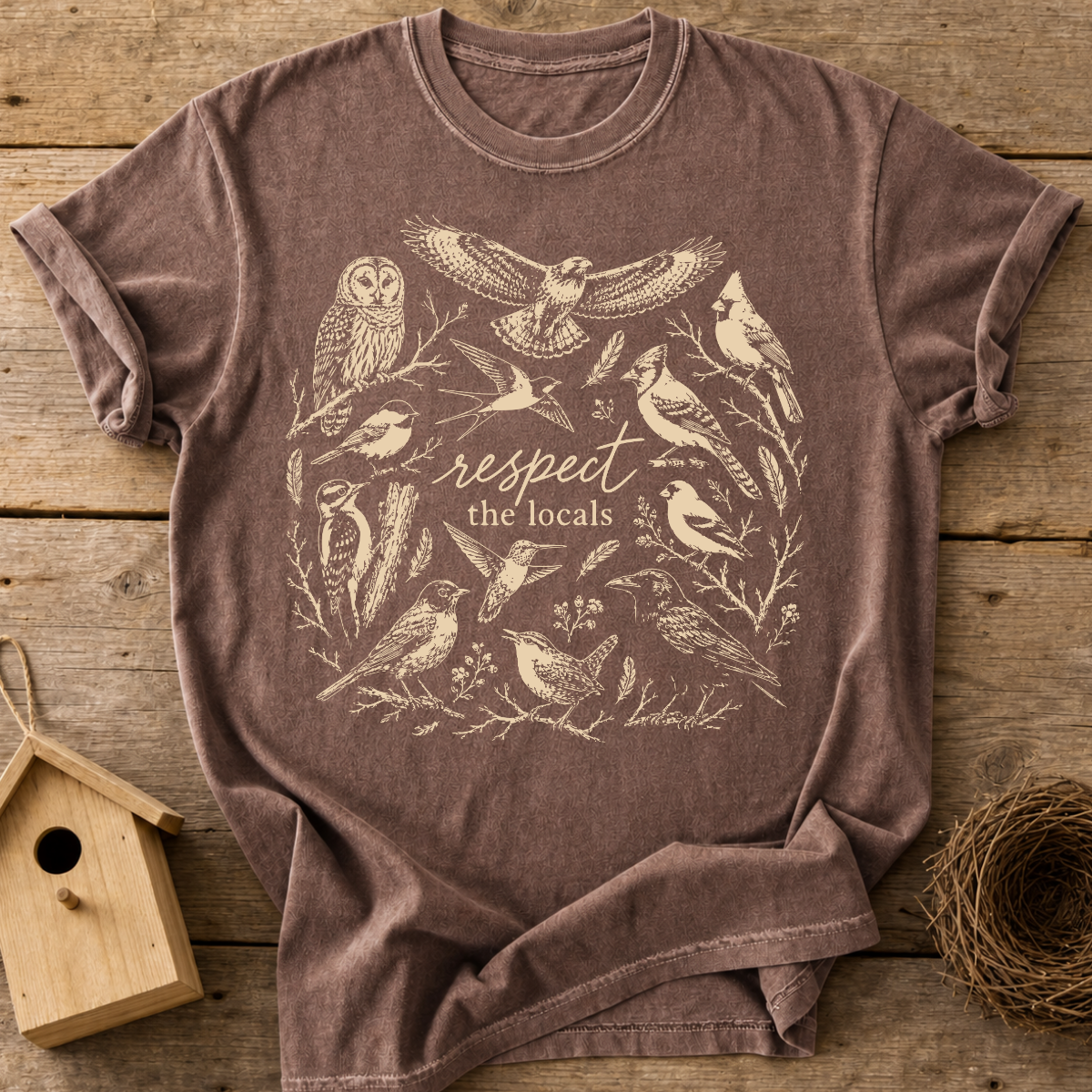 Respect The Locals Birds T-Shirt