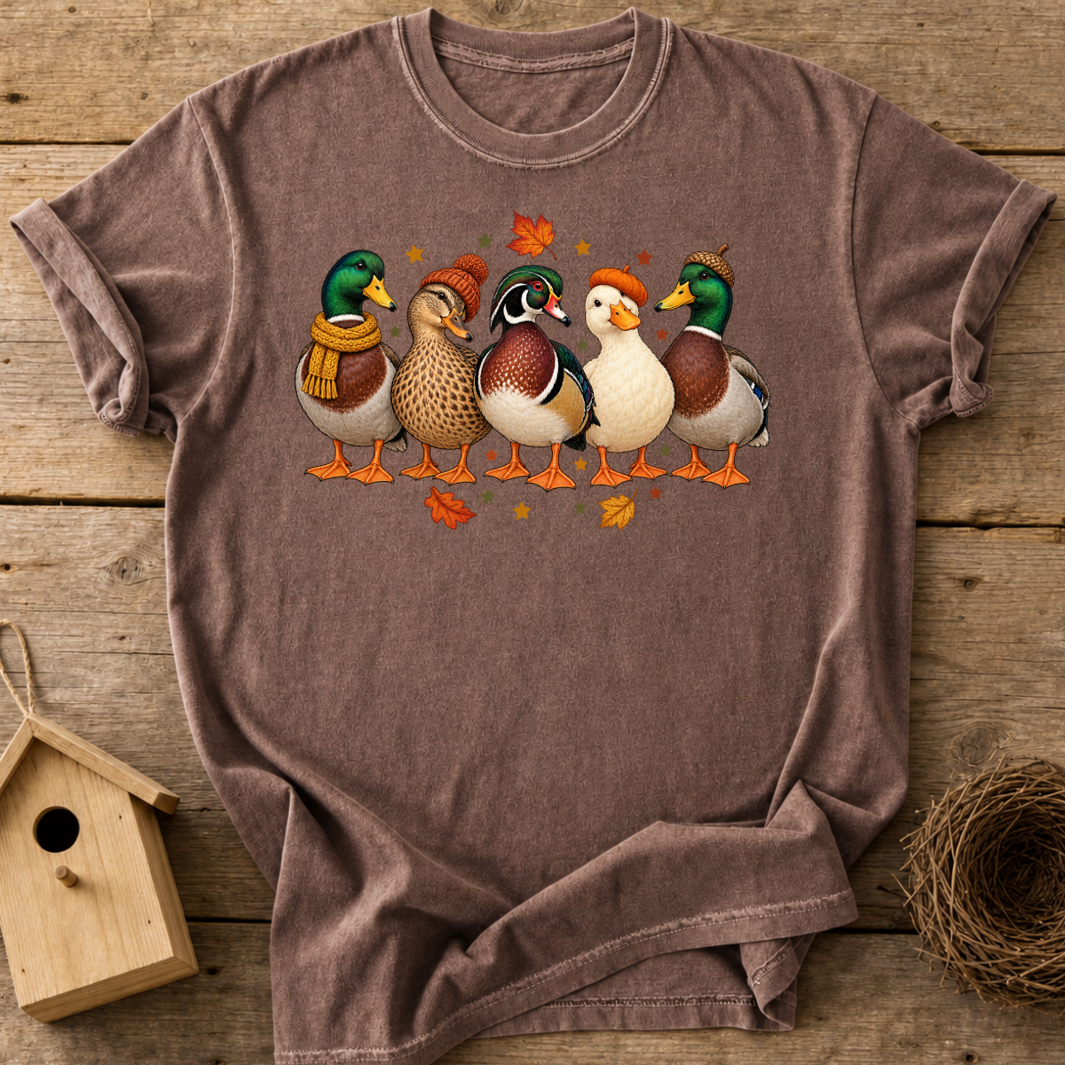 Cozy Autumn Ducks T-Shirt