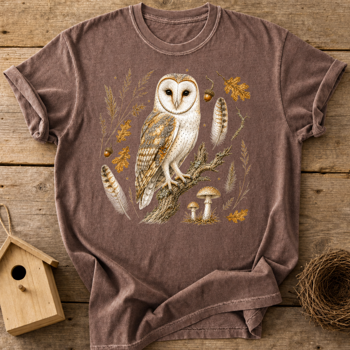 Barn Owl Woodland T-Shirt