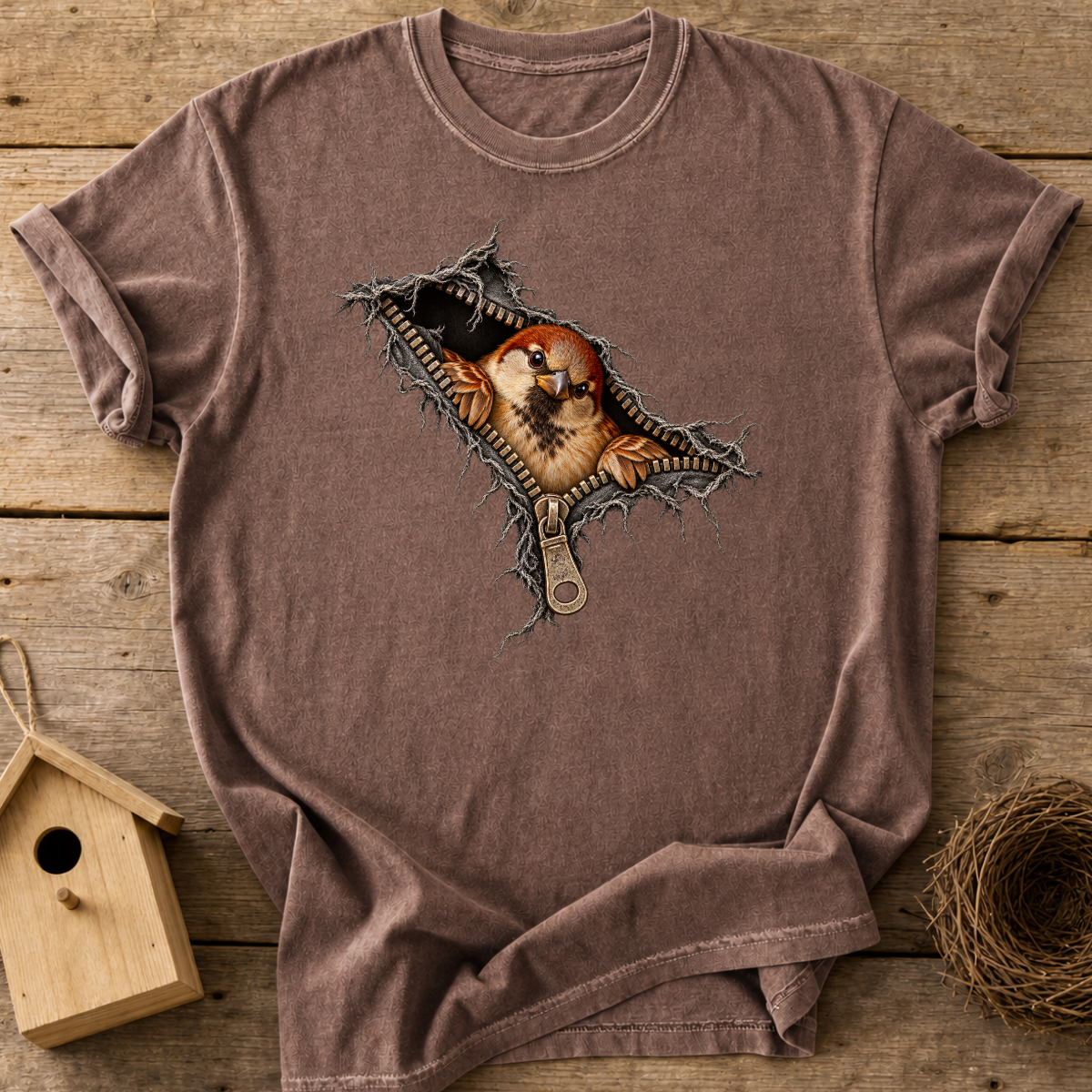 Peekaboo Sparrow T-Shirt