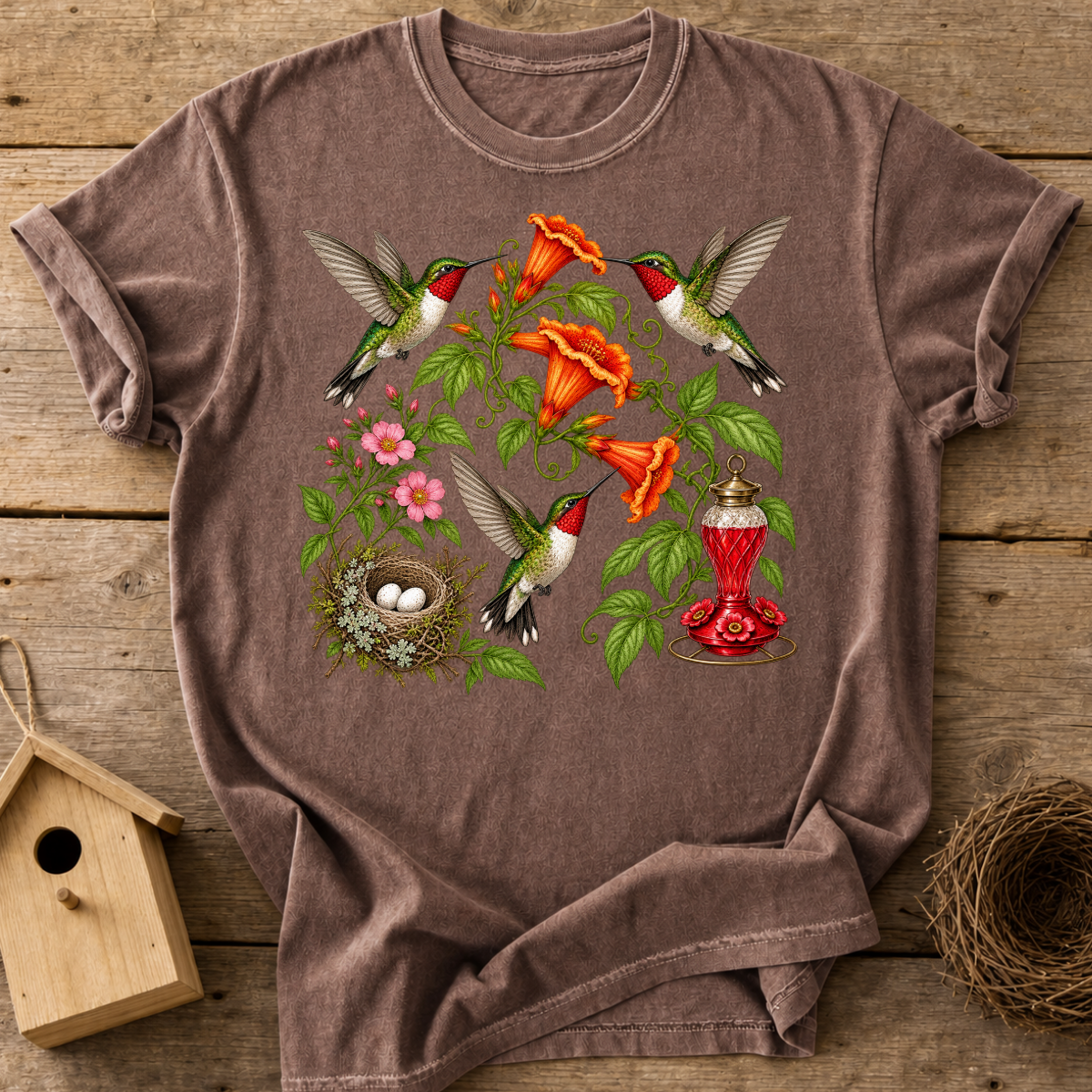 Trumpet Vine Hummingbirds T-Shirt