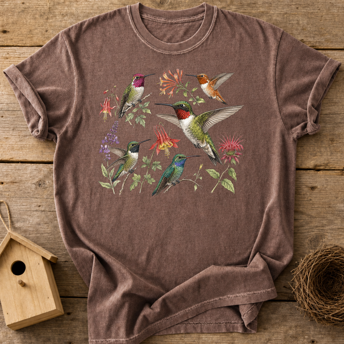 Hummingbirds and Wildflowers T-Shirt