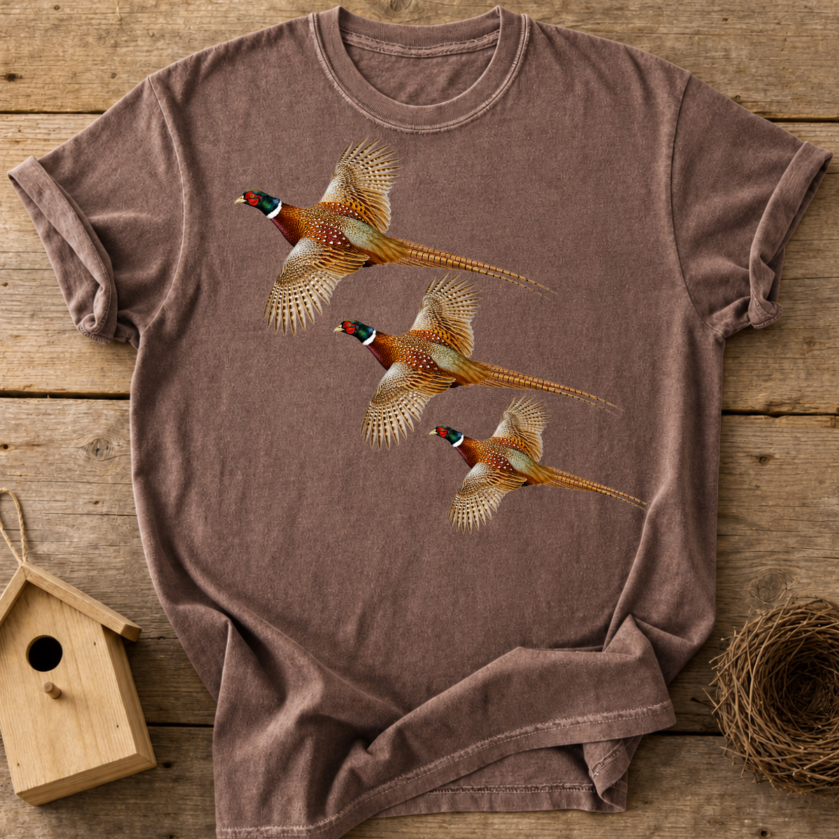 Pheasants In Flight T-Shirt
