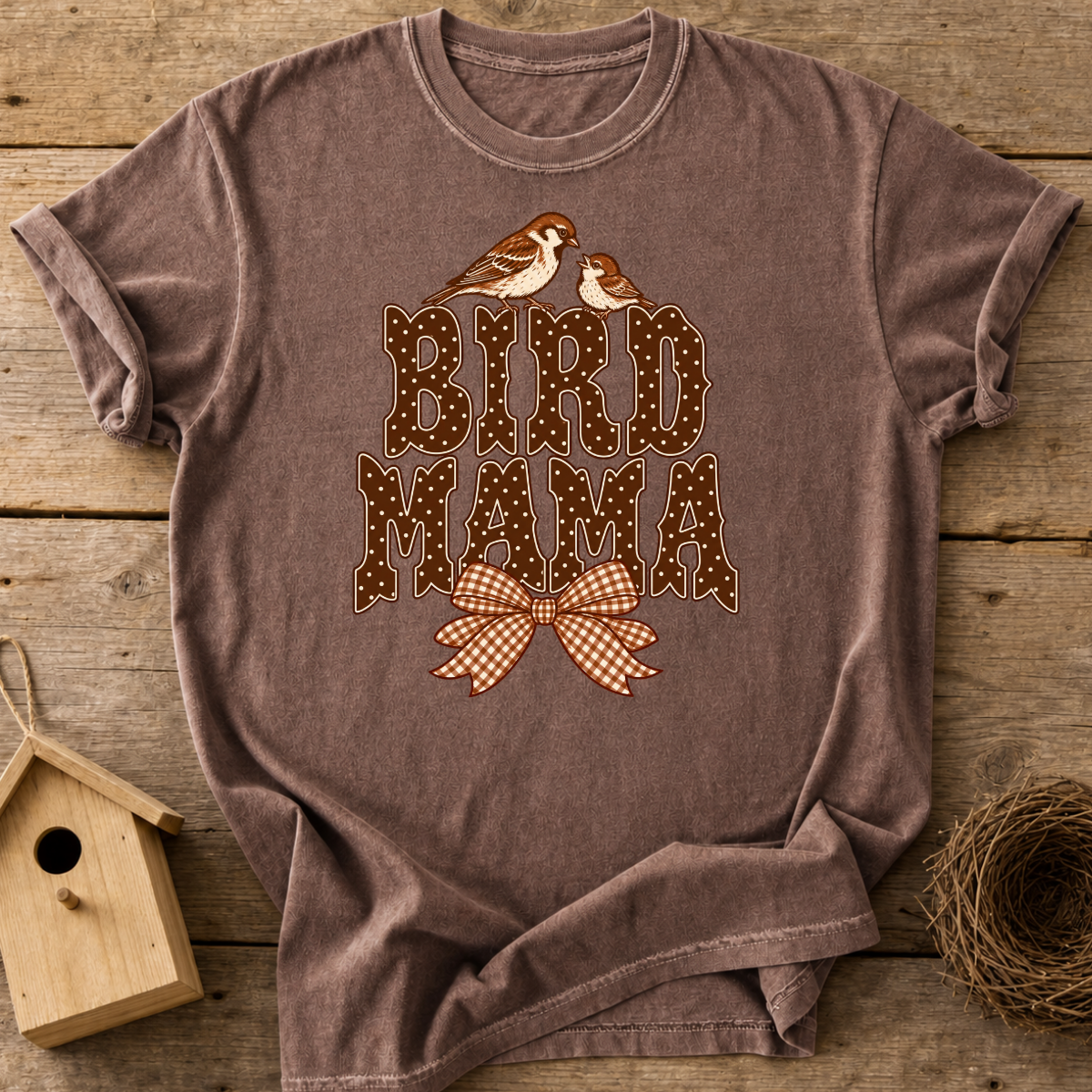 Bird Mama Bow T-Shirt