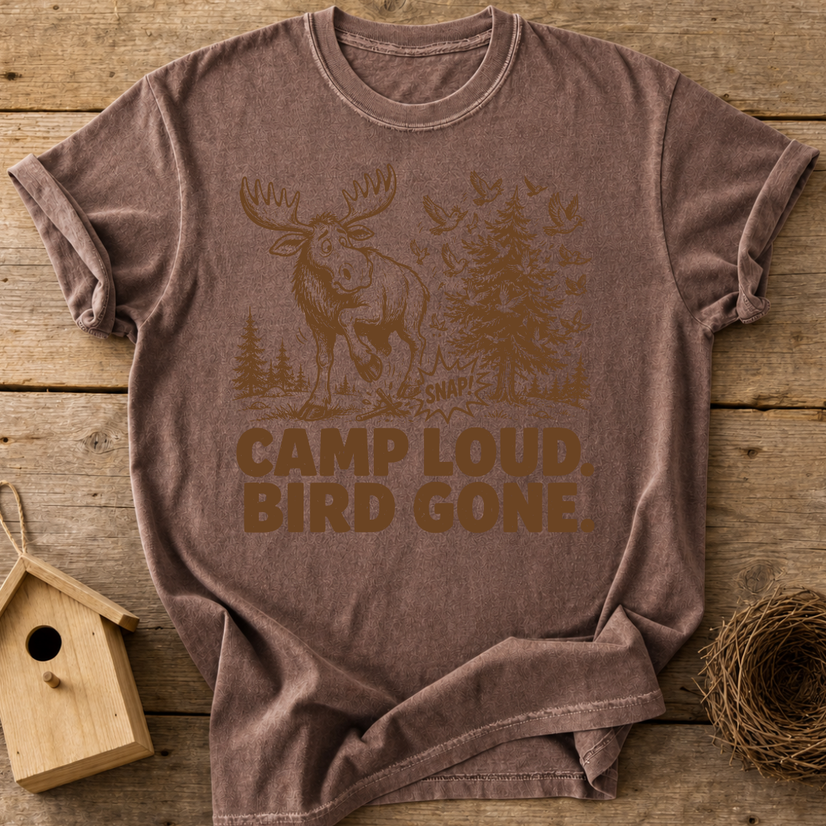 Camp Loud Bird Gone T-Shirt