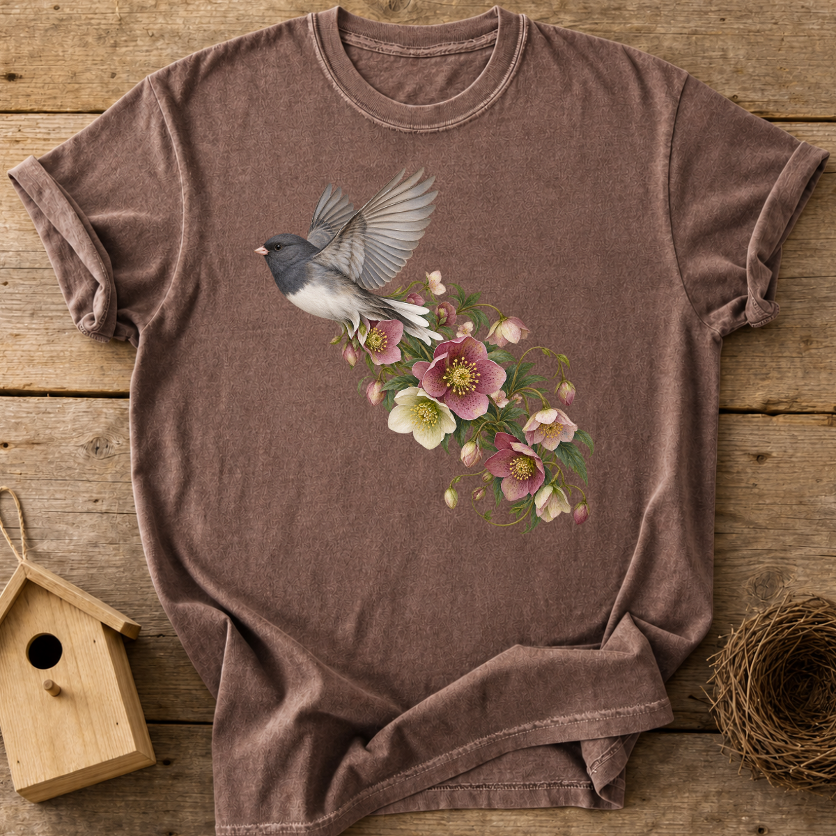 Junco Floral Flight T-Shirt