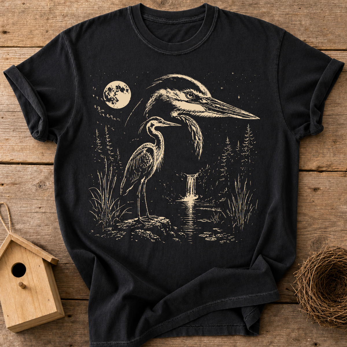 Heron Moon T-Shirt