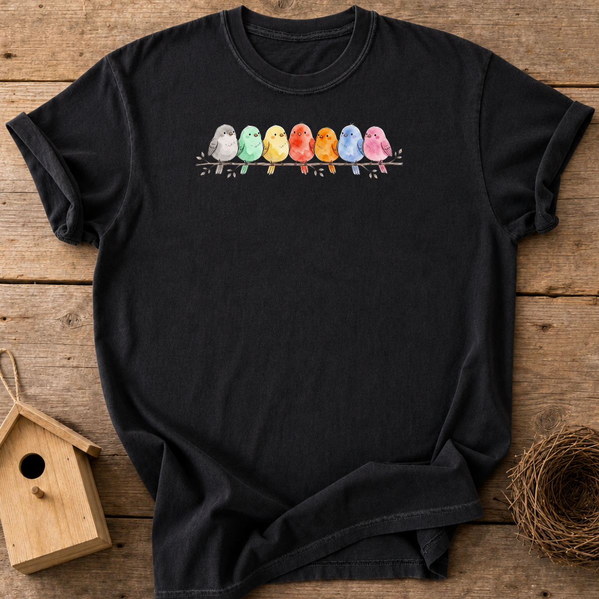Pastel Birds T-Shirt