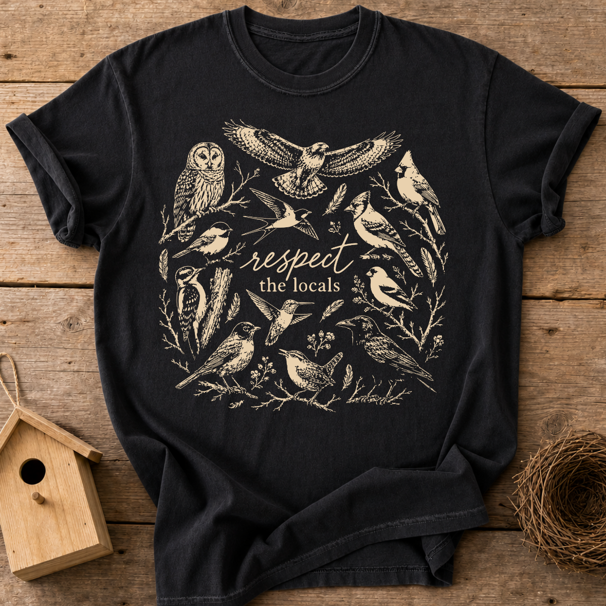 Respect The Locals Birds T-Shirt
