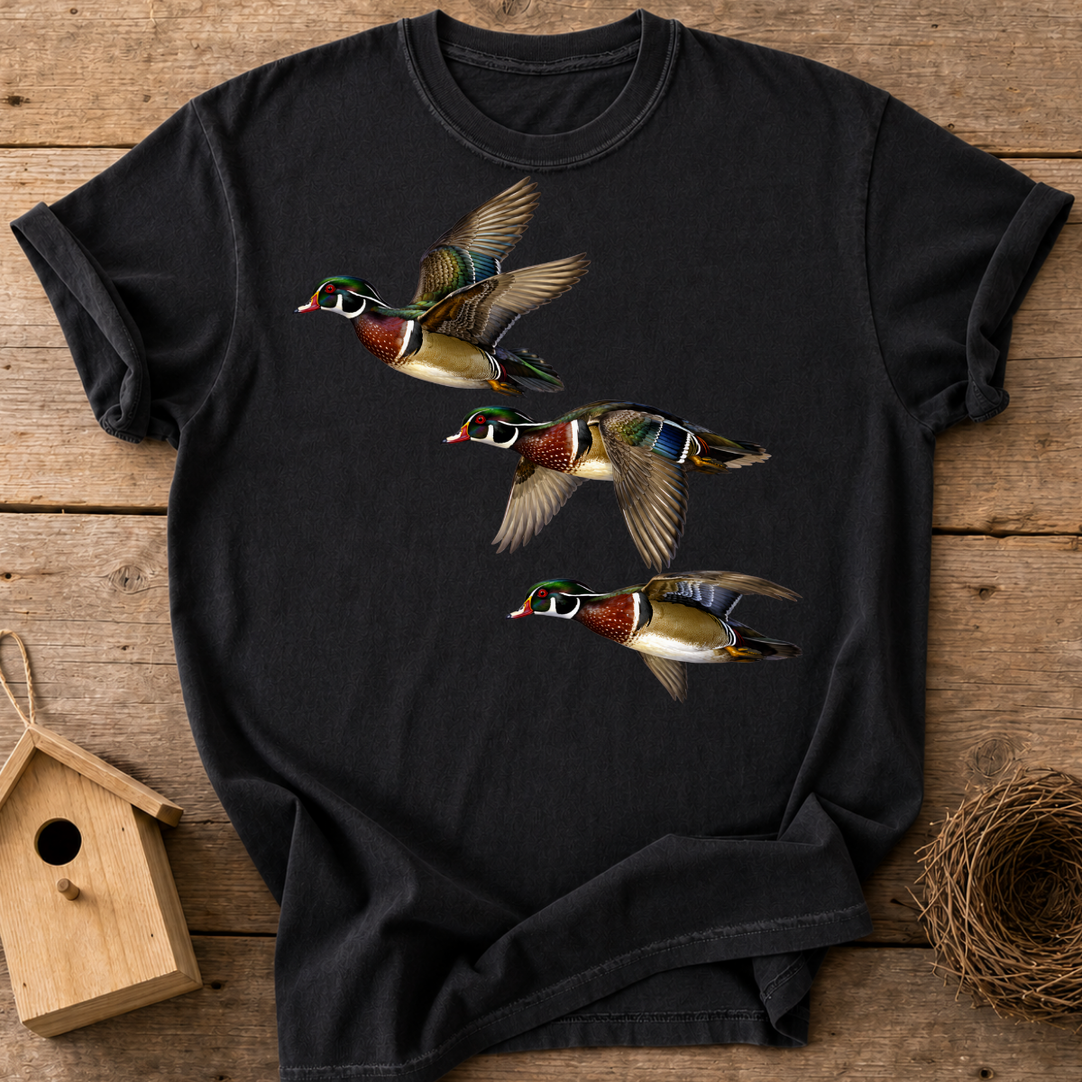 Wood Ducks In Flight T-Shirt