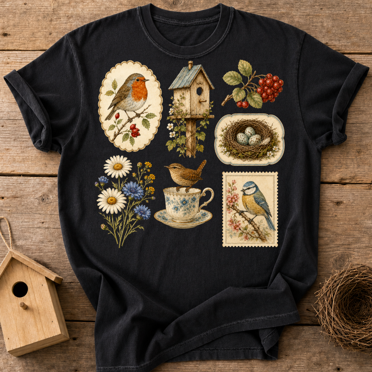 Bird Ephemera T-Shirt