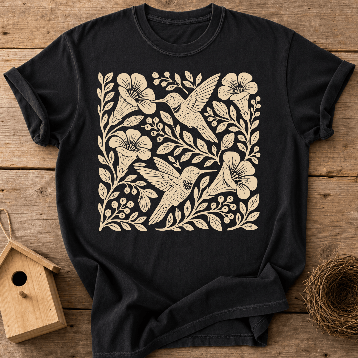 Folk Hummingbirds T-Shirt
