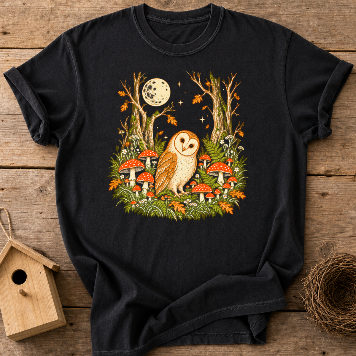 Barn Owl Forest T-Shirt