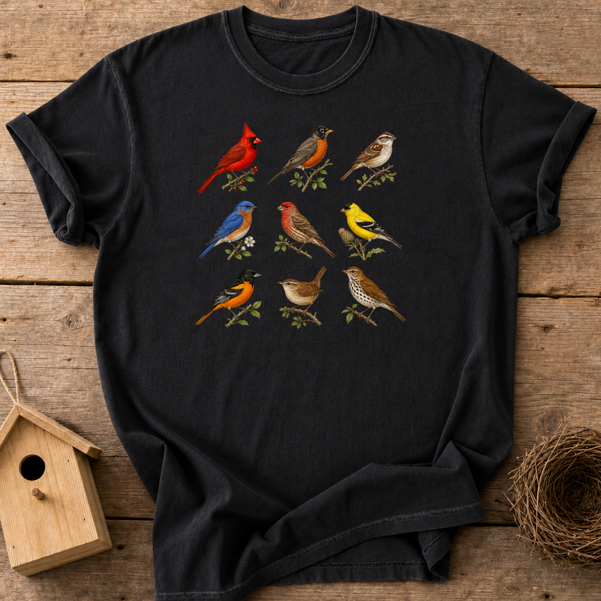 Vintage Bird Chart T-Shirt