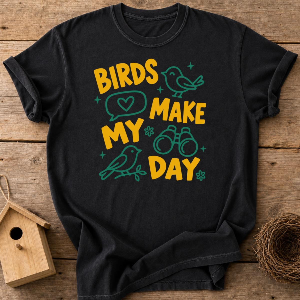 Birds Make My Day T-Shirt