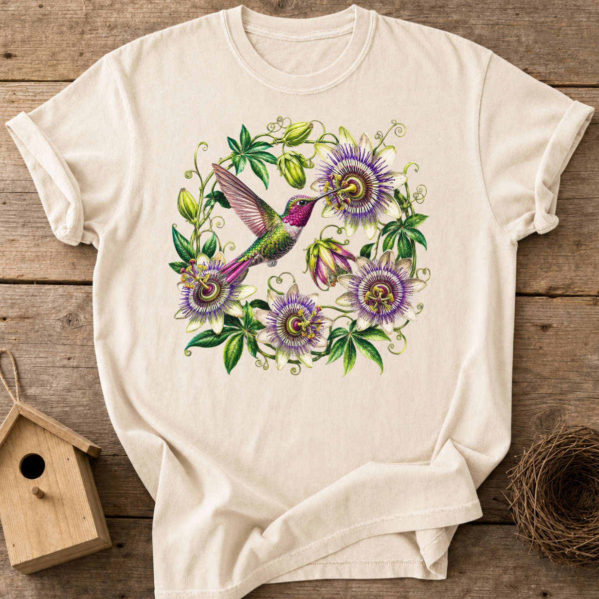 Hummingbird Passionflower T-Shirt
