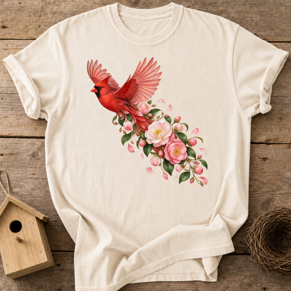 Cardinal Blossom Flight T-Shirt