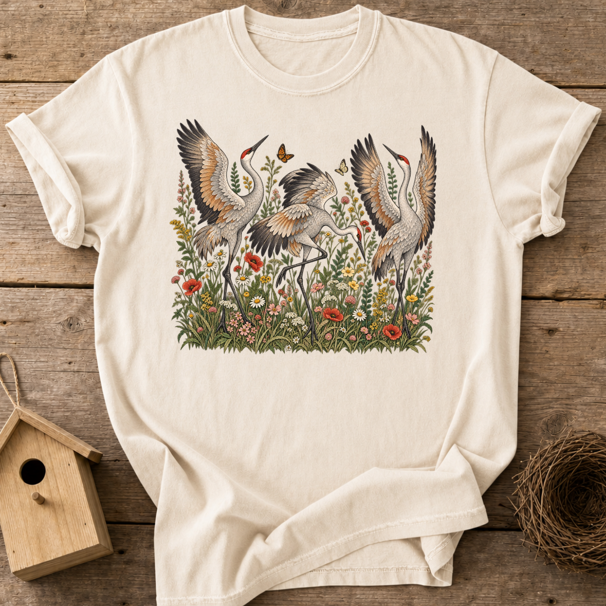 Wildflower Cranes T-Shirt