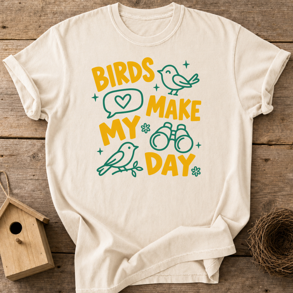 Birds Make My Day T-Shirt