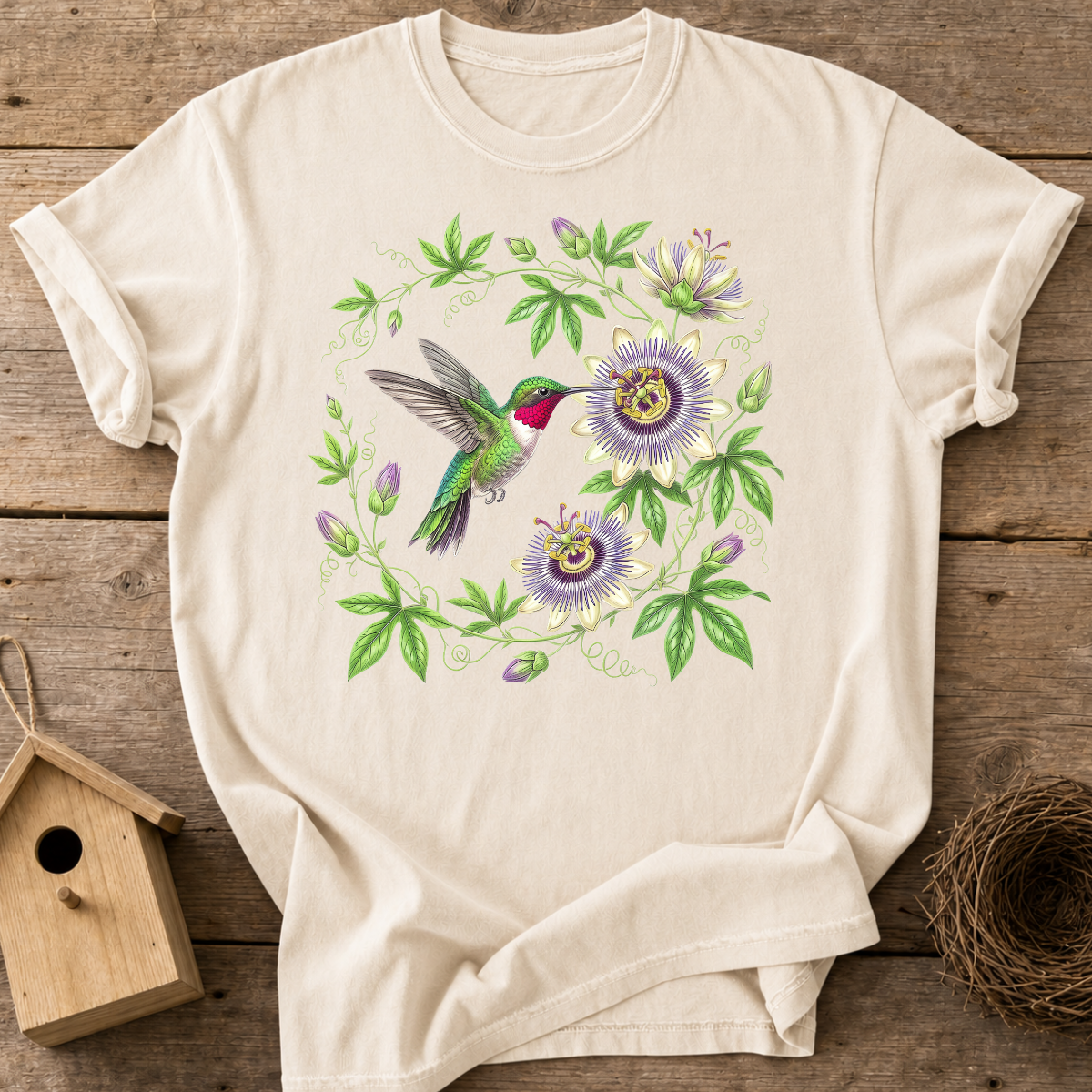 Hummingbird Passionflower T-Shirt