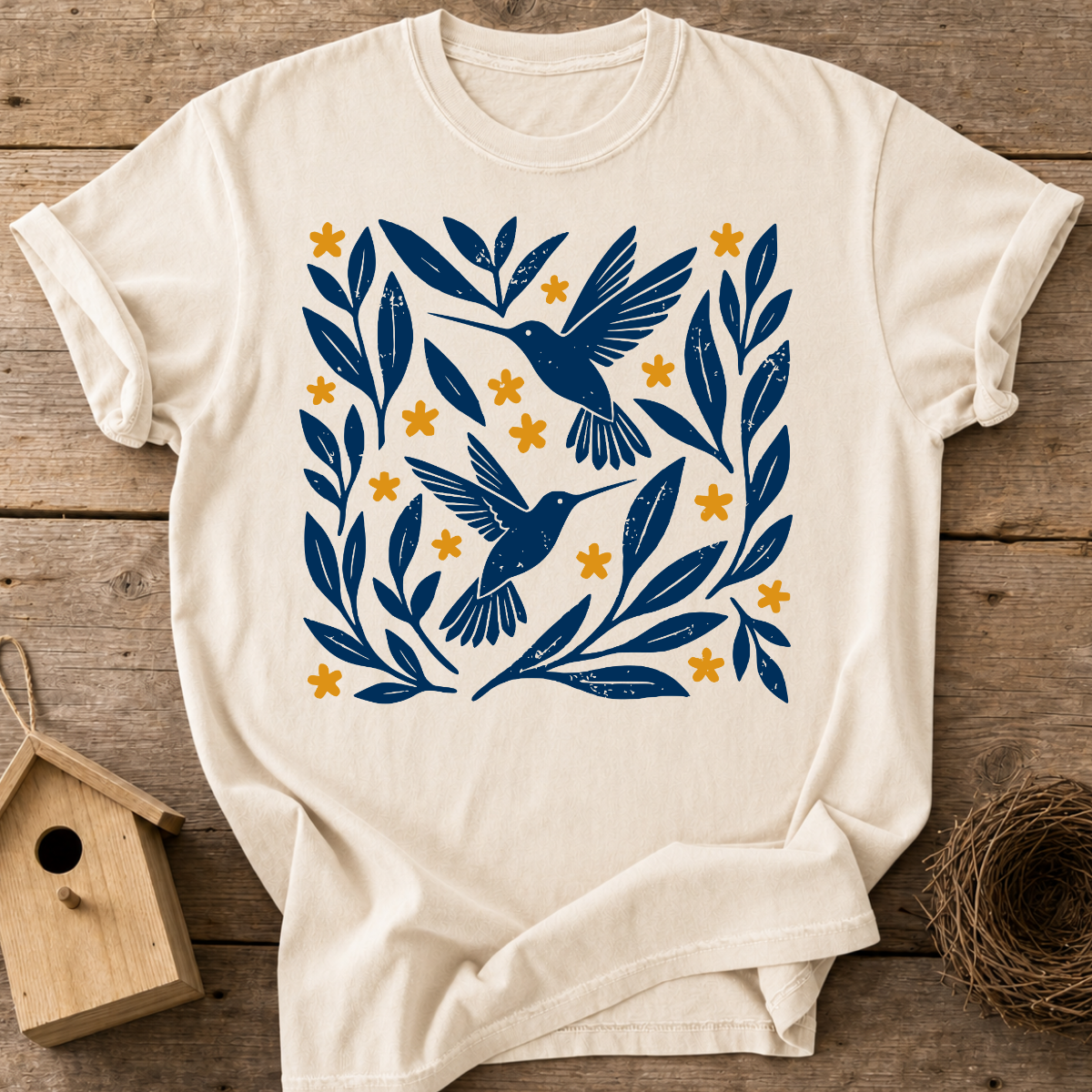 Folk Hummingbirds T-Shirt