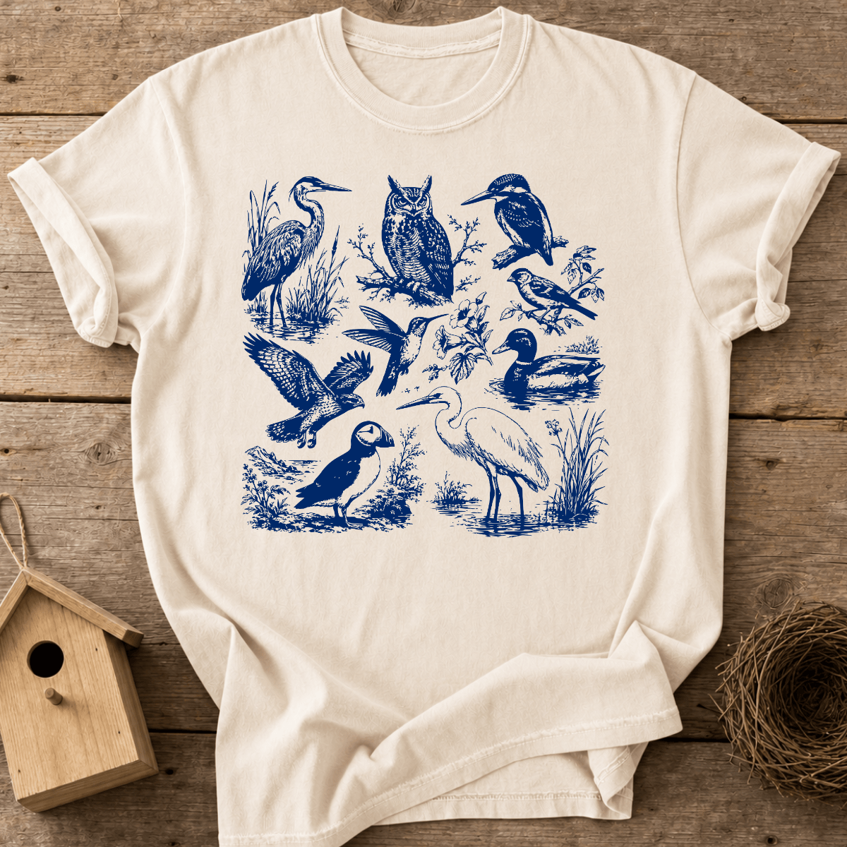 Vintage Bird Study T-Shirt