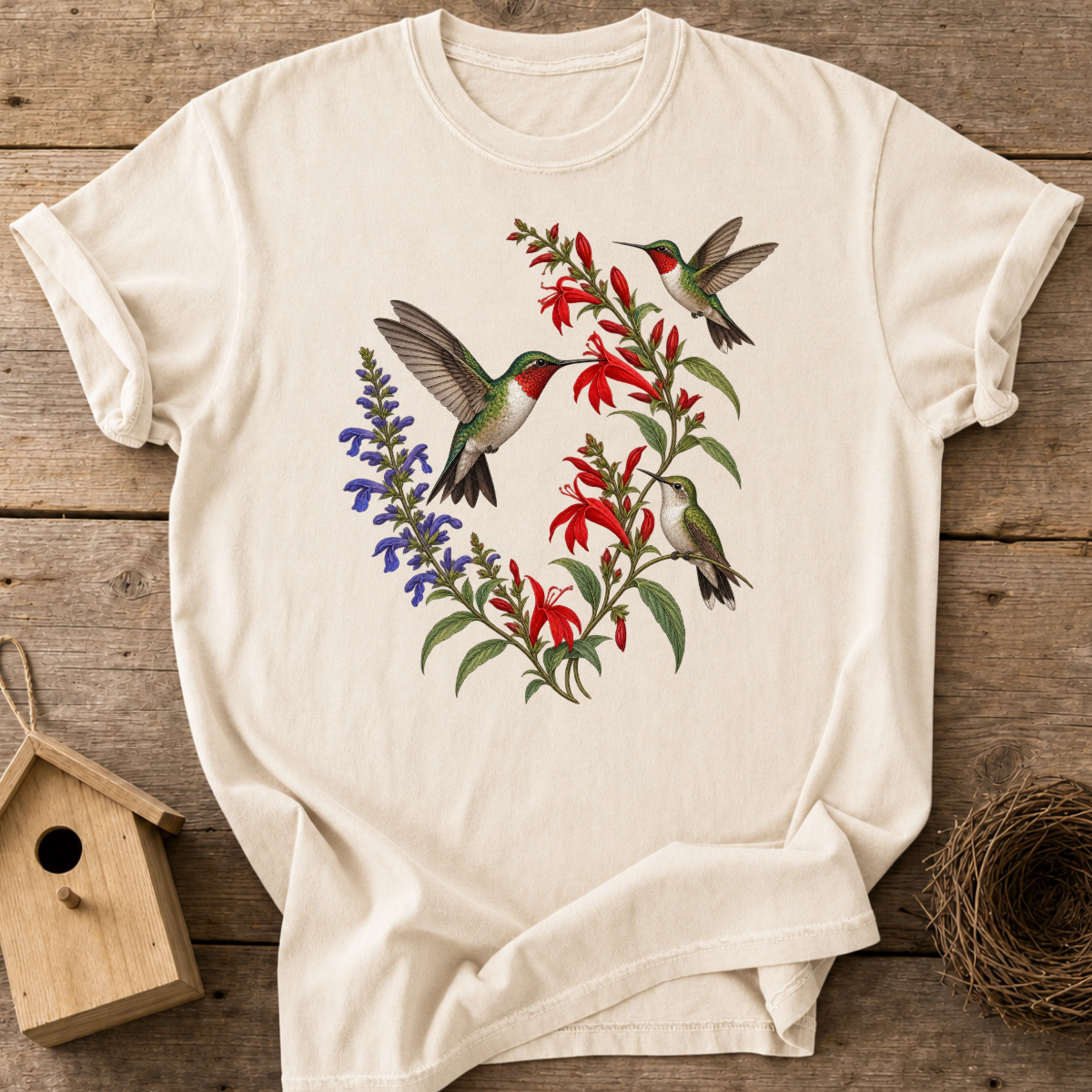 Hummingbird Wildflowers T-Shirt