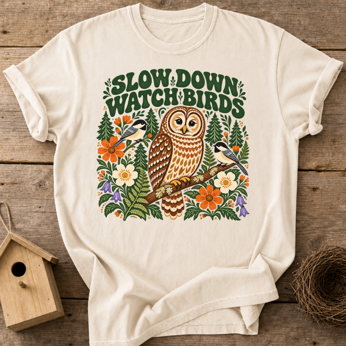 Slow Down Birding T-Shirt