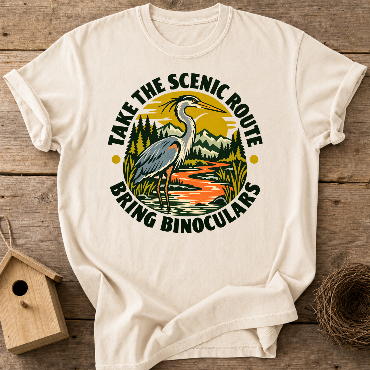 Scenic Route Heron T-Shirt