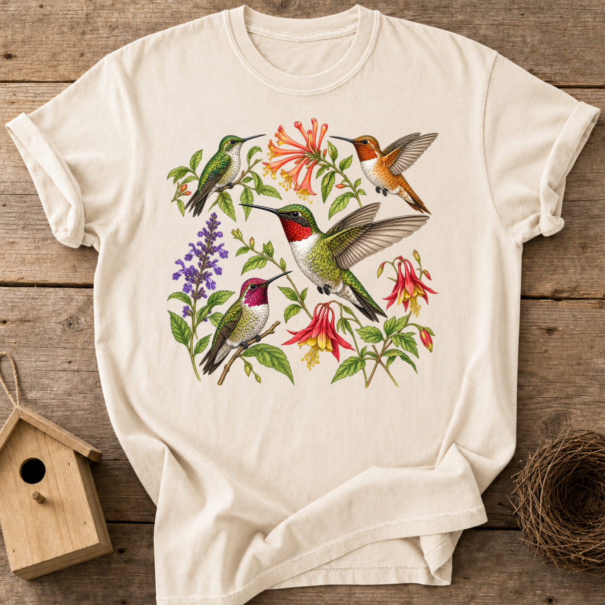 Wildflower Hummingbirds T-Shirt