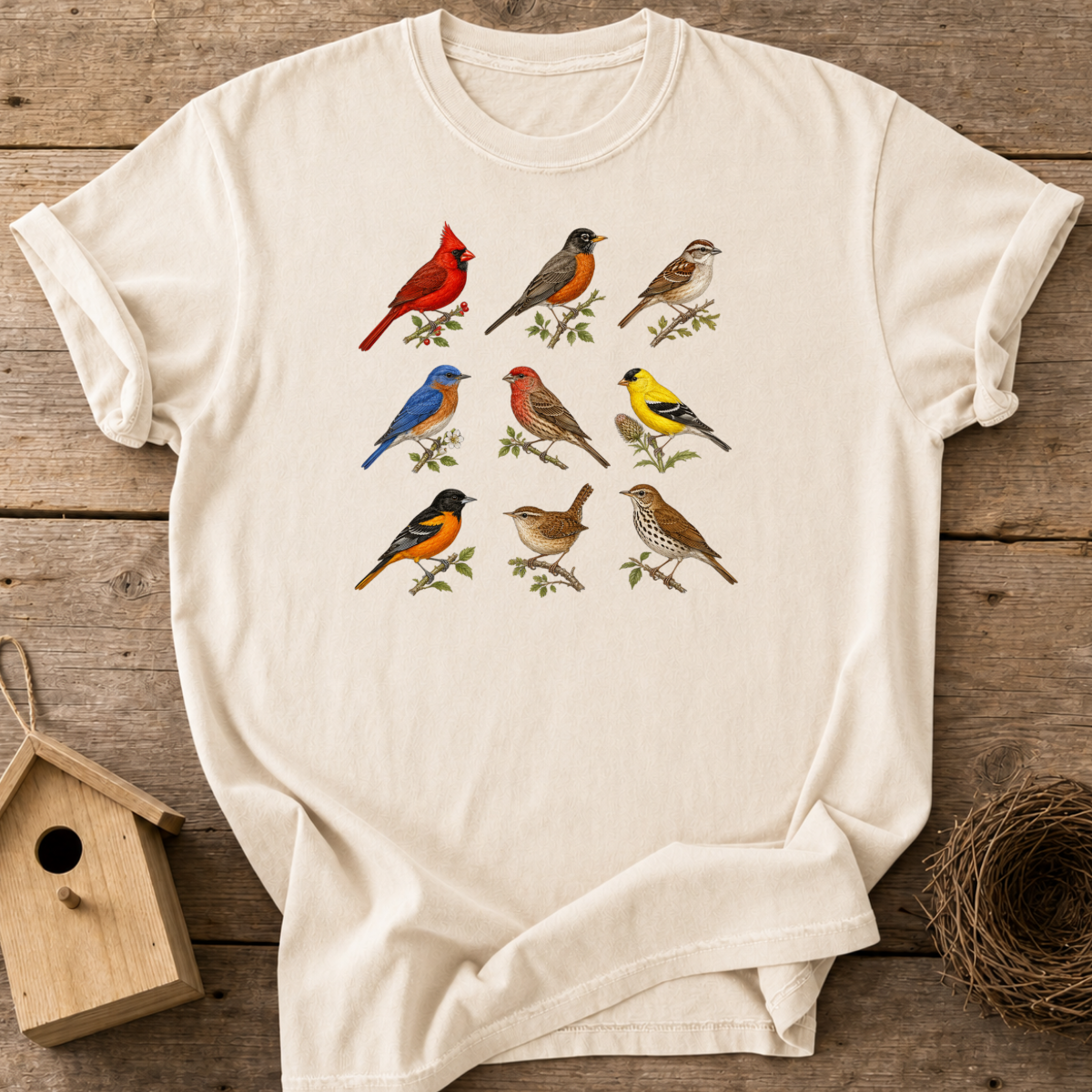 Vintage Bird Chart T-Shirt