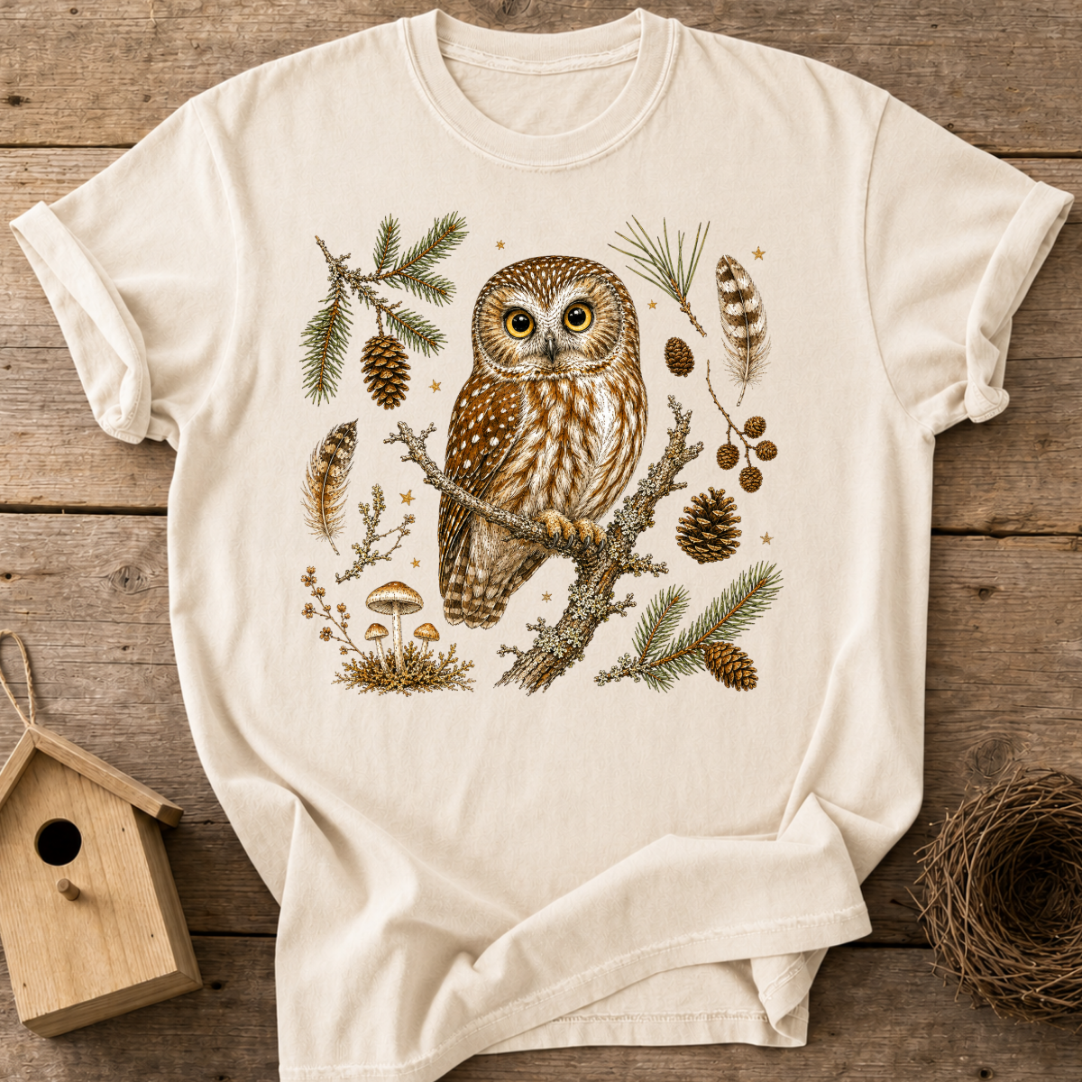 Northern Saw-Whet Owl T-Shirt
