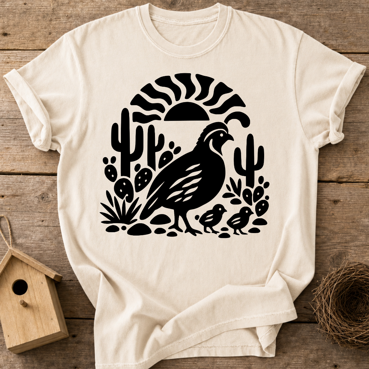 Desert Quail Family T-Shirt