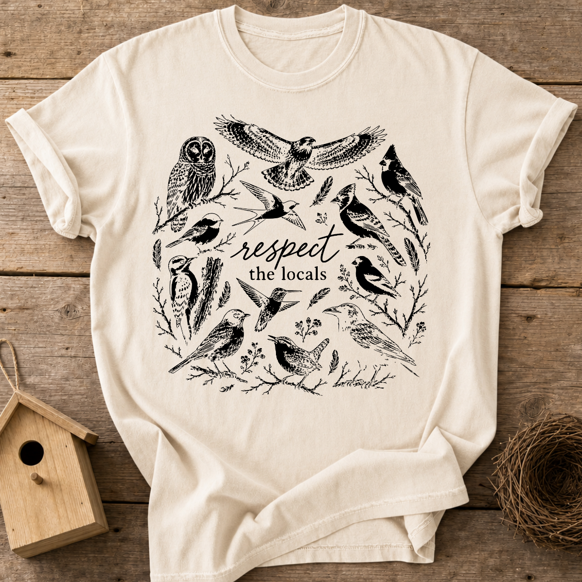 Respect The Locals Birds T-Shirt