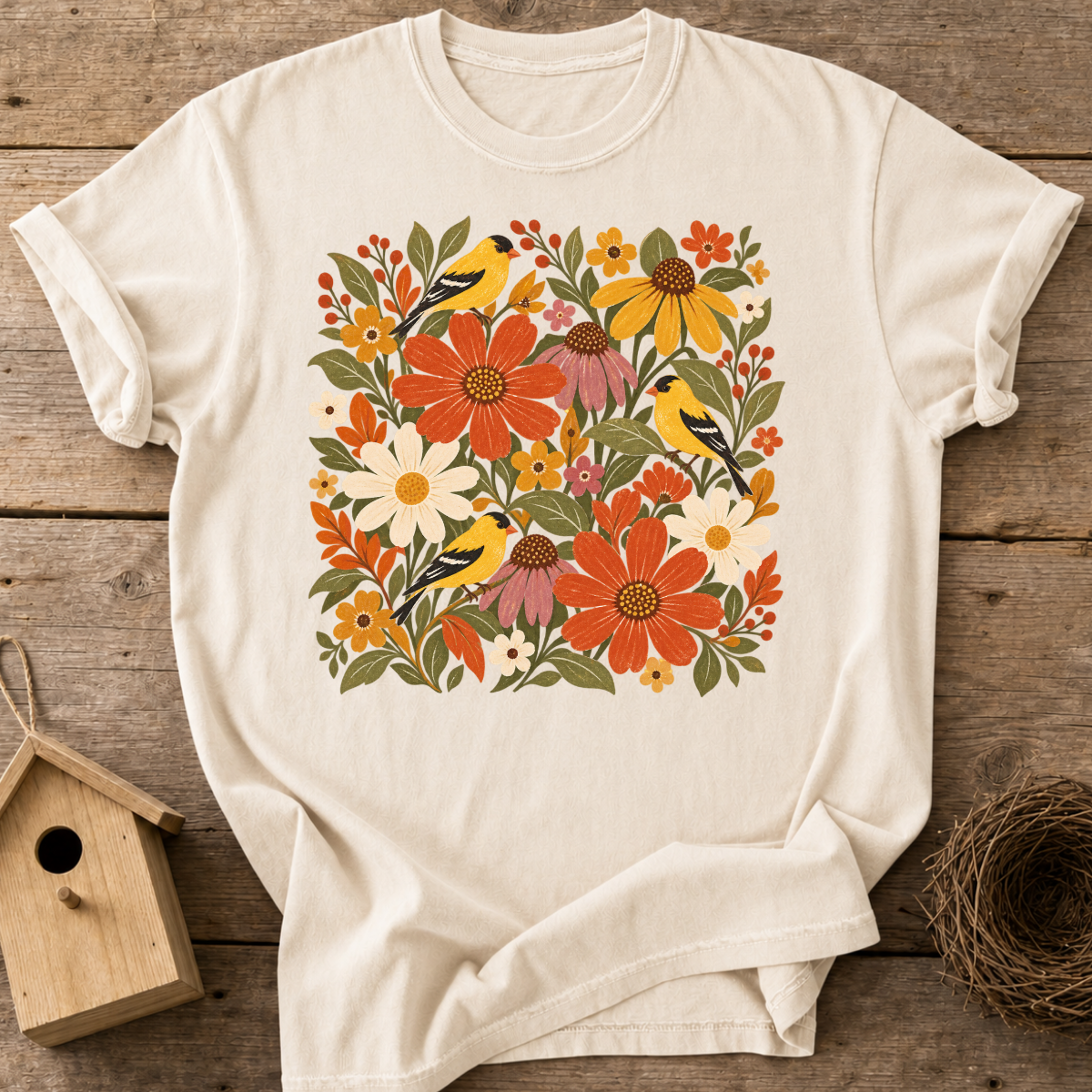 Wildflower Goldfinch T-Shirt