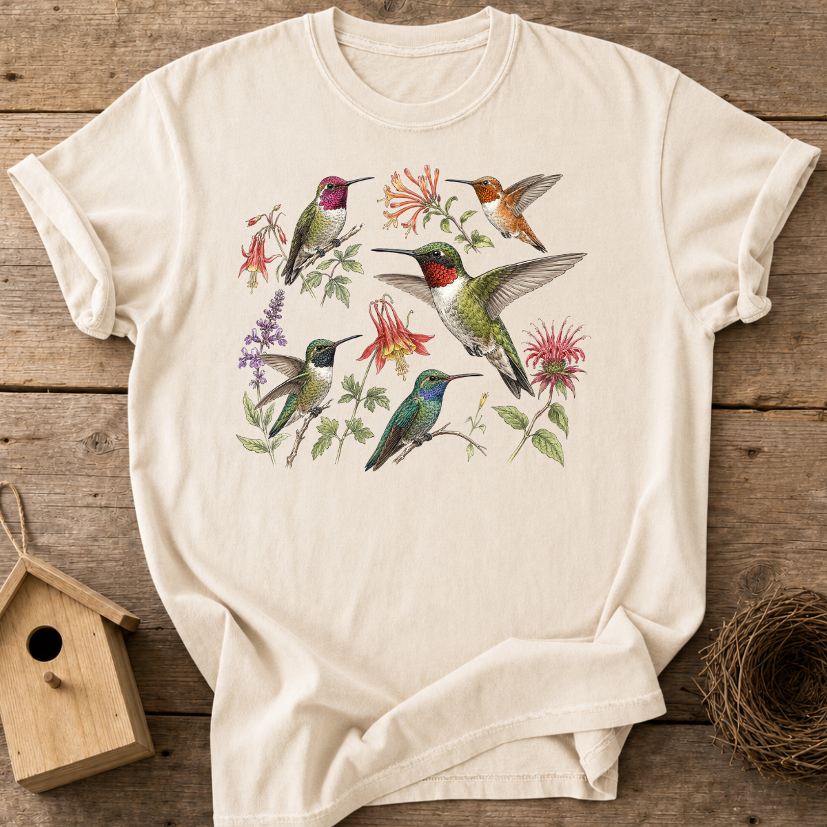 Hummingbirds and Wildflowers T-Shirt