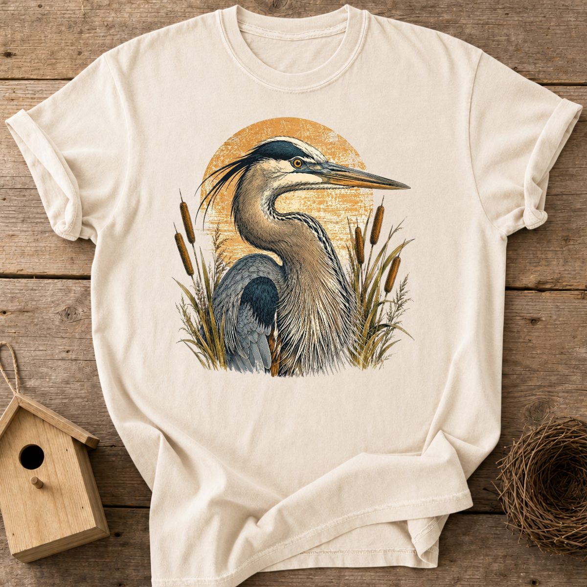 Heron Sunset T-Shirt