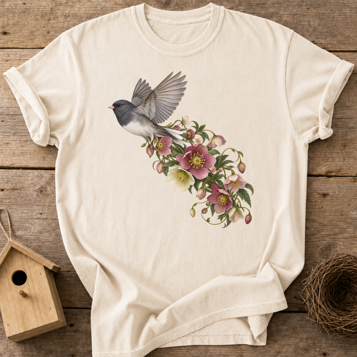 Junco Floral Flight T-Shirt