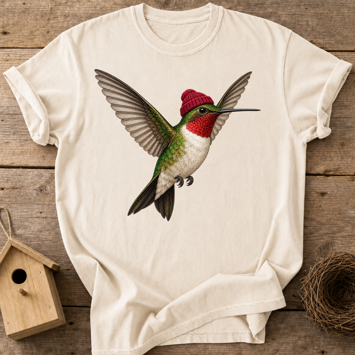 Beanie Hummingbird T-Shirt