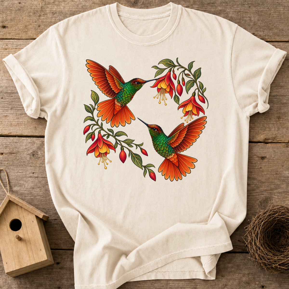 Dancing Rainbow Hummingbird T-Shirt